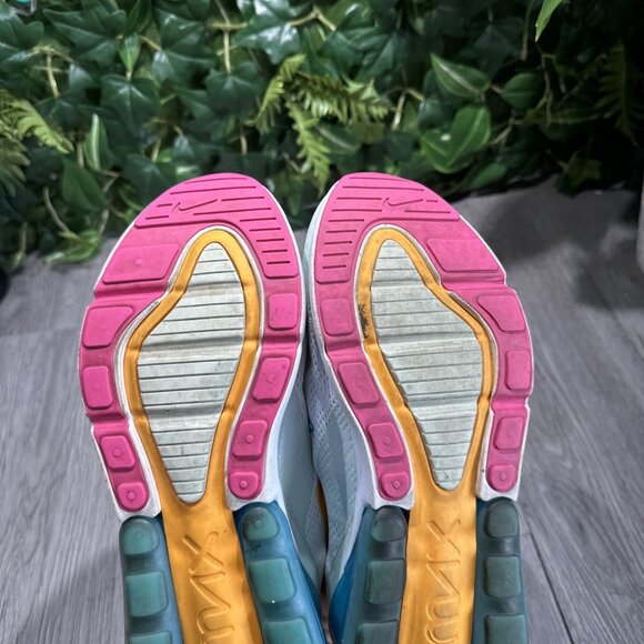 Nike Air Max 270  White University Fuchsia Shoes Women's Size 9 CJ0568-100 - Picture 9 of 10